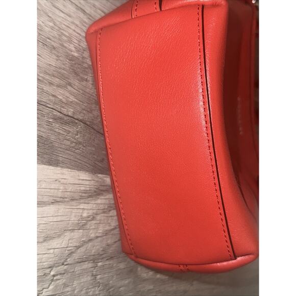 Coach Legacy Leather Mini Duffle Crossbody Bag in Red/Coral 19901 - Picture 6 of 16